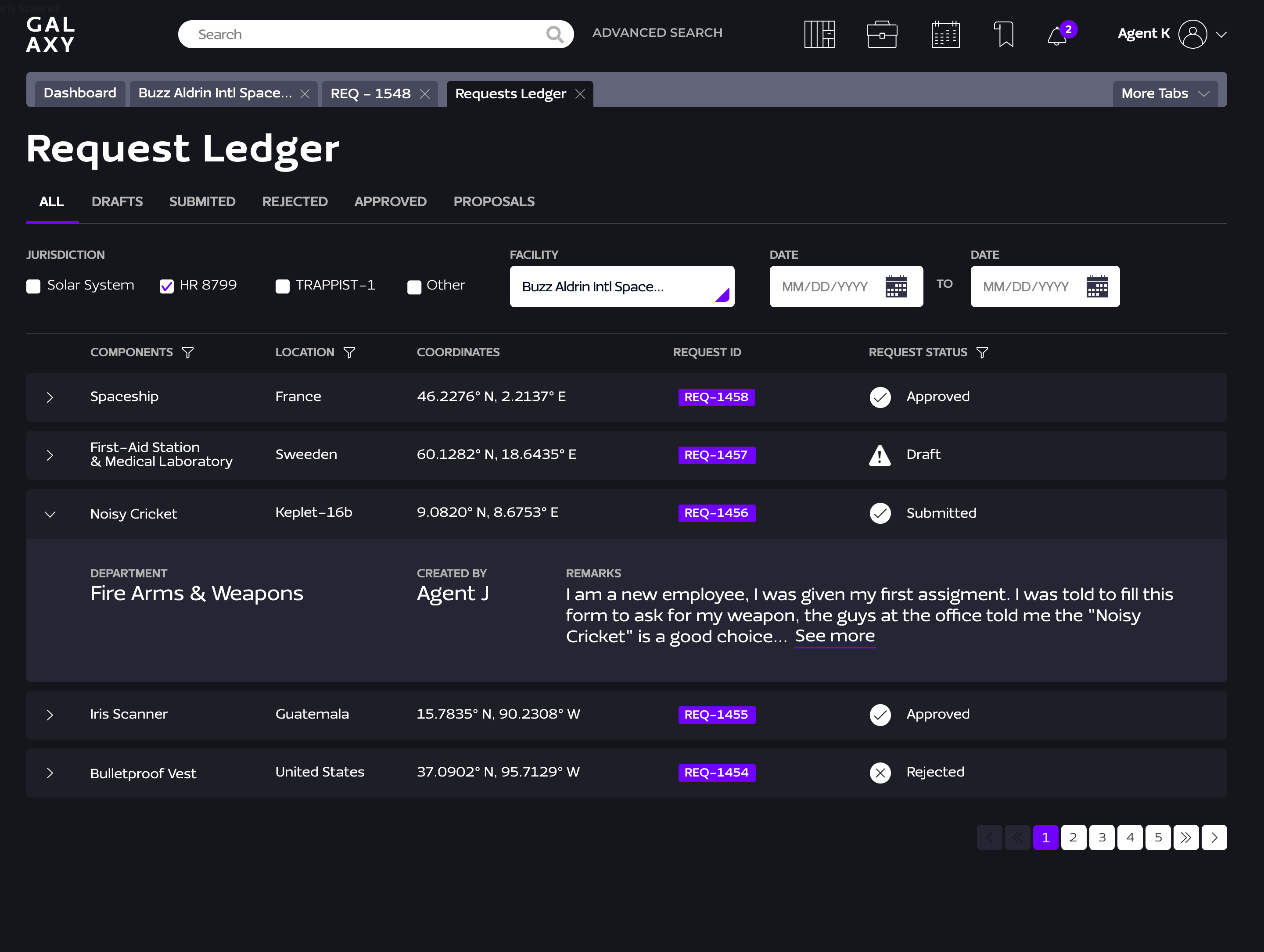 Request Ledger